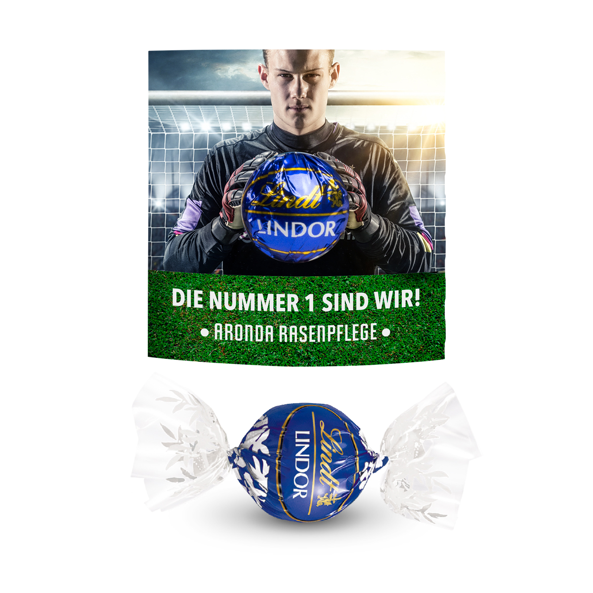 Lindt Lindor Kugel in Werbekartonage