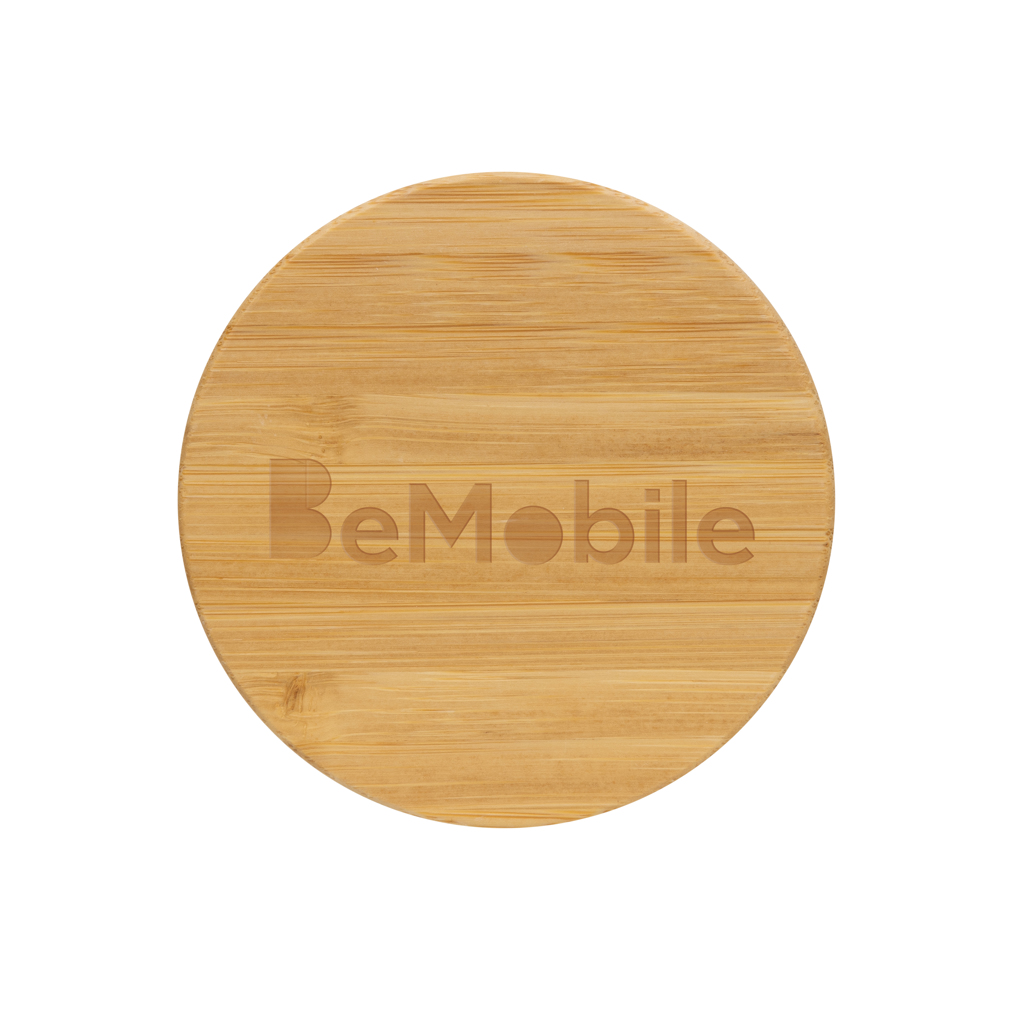 GRS rPP-Becher mit Bambusdeckel