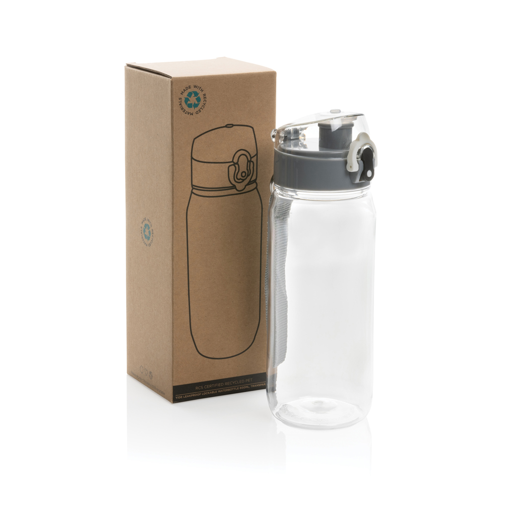 Yide RCS  rPET verschließbare Wasserflasche 600ml
