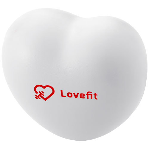 Herzförmiger Antistress Ball - weiss