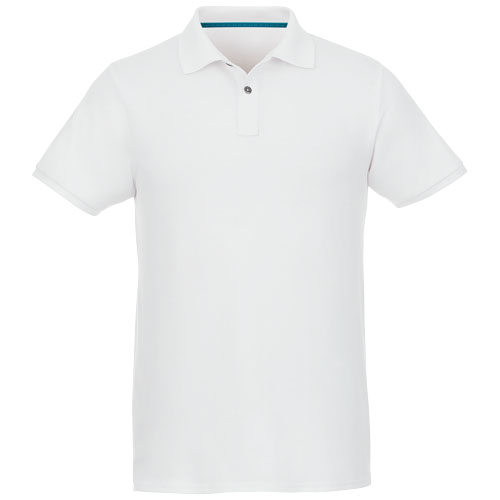 Beryl Poloshirt aus Bio-Recyclingmaterial für Herren - weiss / XS