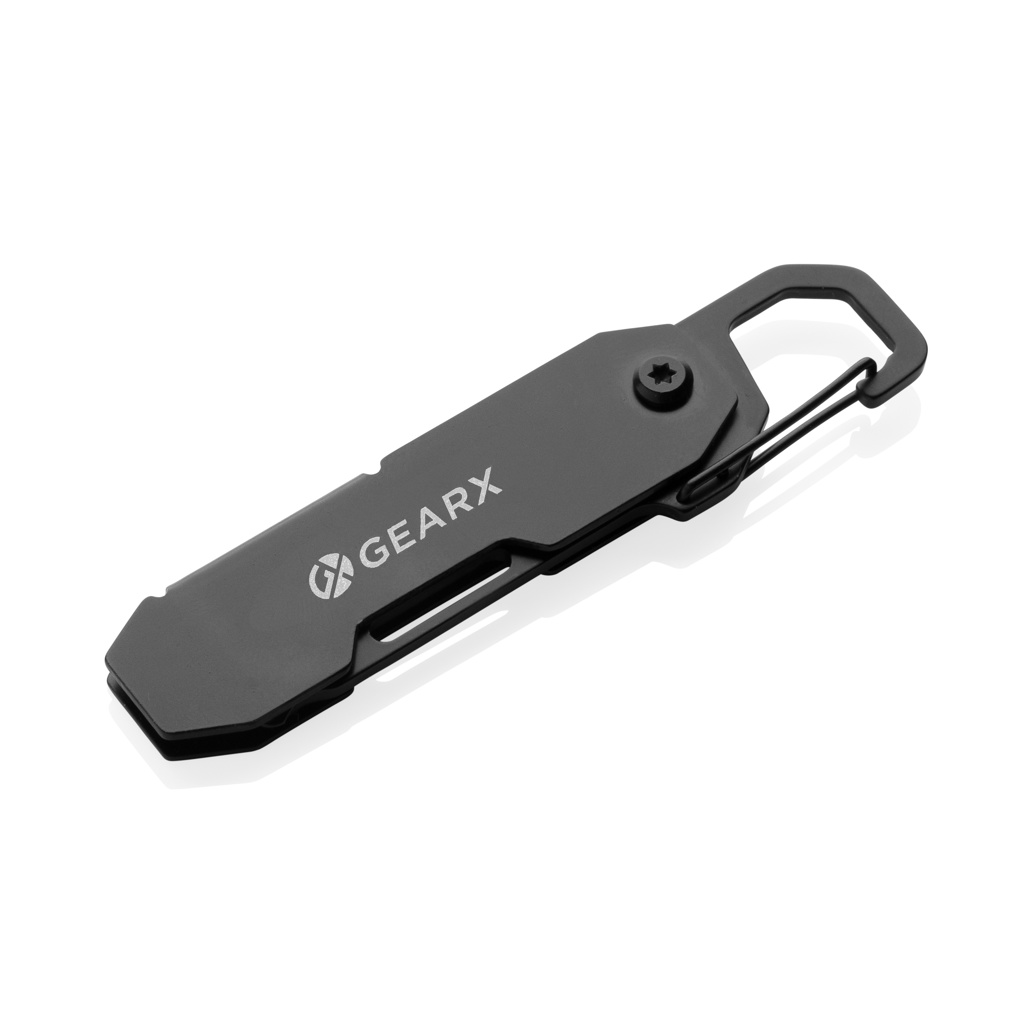 Gear X faltbares EDC-Werkzeug mit Kartonmesser & Karabiner