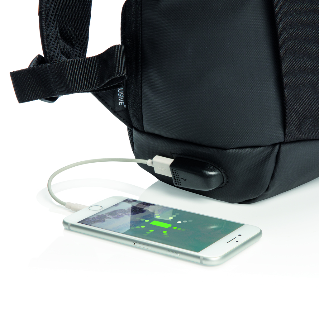 Madrid Anti-Diebstahl RFID USB Laptop-Rucksack