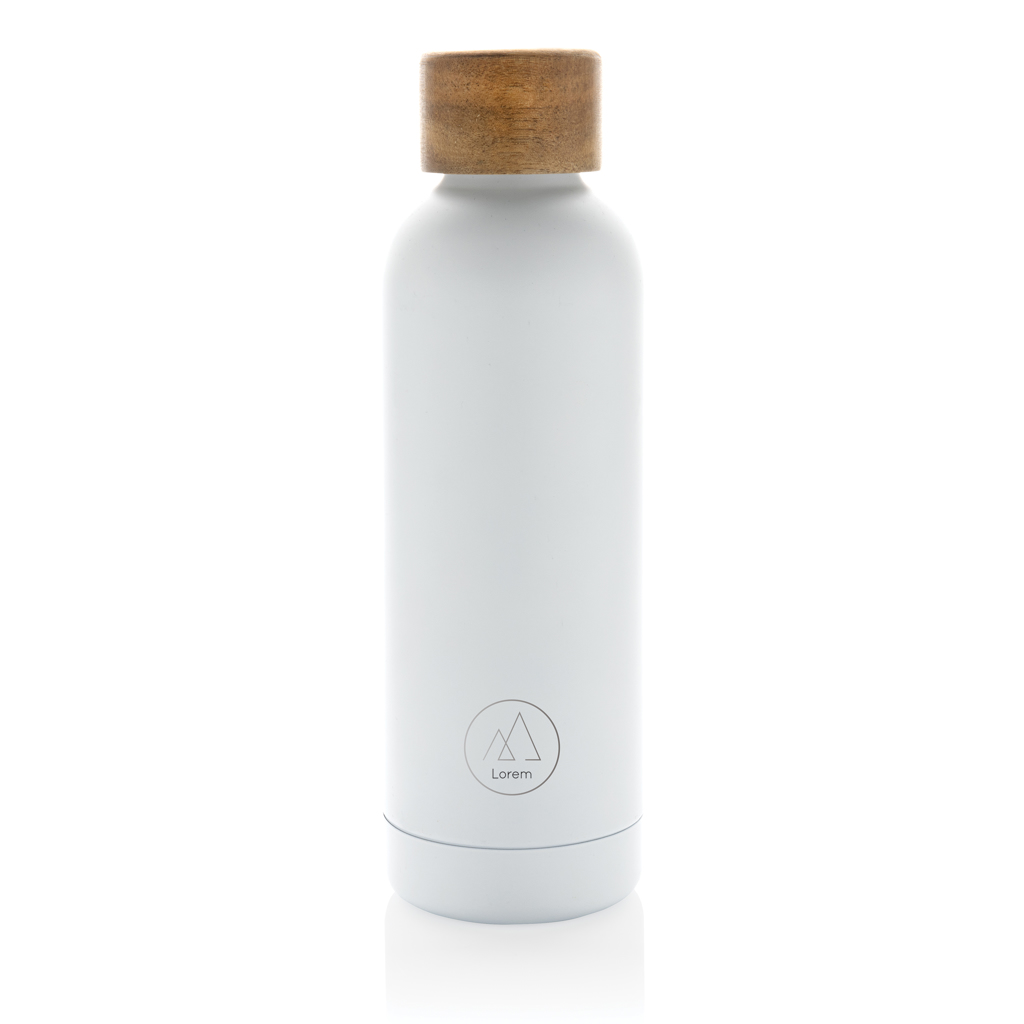 Wood Vakuumflasche aus RCS recyceltem Stainless-Steel