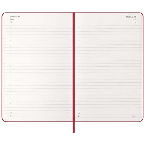 Moleskine Hardcover 12 Monate Tageskalender - scharlachrot