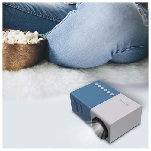 Prixton Mini Pro Cinema Beamer - blau / weiss