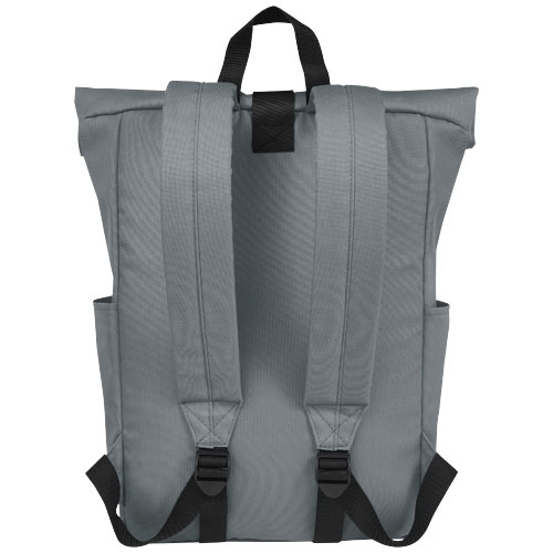 Byron 15,6" GRS RPET Roll-Top Rucksack 18 L - hellgrau