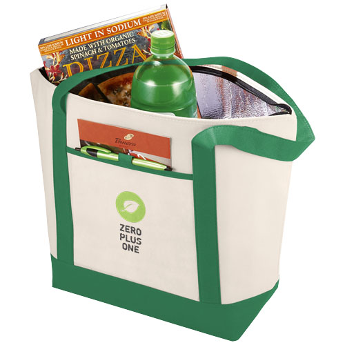 Lighthouse Non Woven Kühltasche 21L - natural / grün