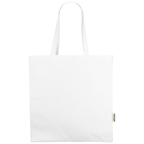 Odessa 220 g/m² GRS recycelte Baumwoll Tragetasche 13L - weiss