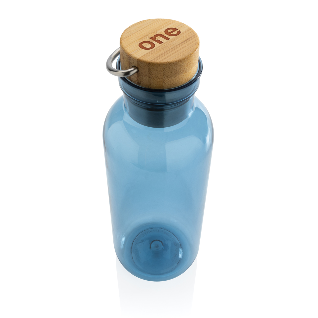 RCS rPET Flasche with Bambusdeckel und Griff