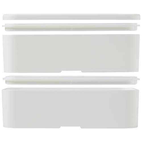 MIYO POP 700 + 700 ml doppelschichtige Lunchbox - weiss