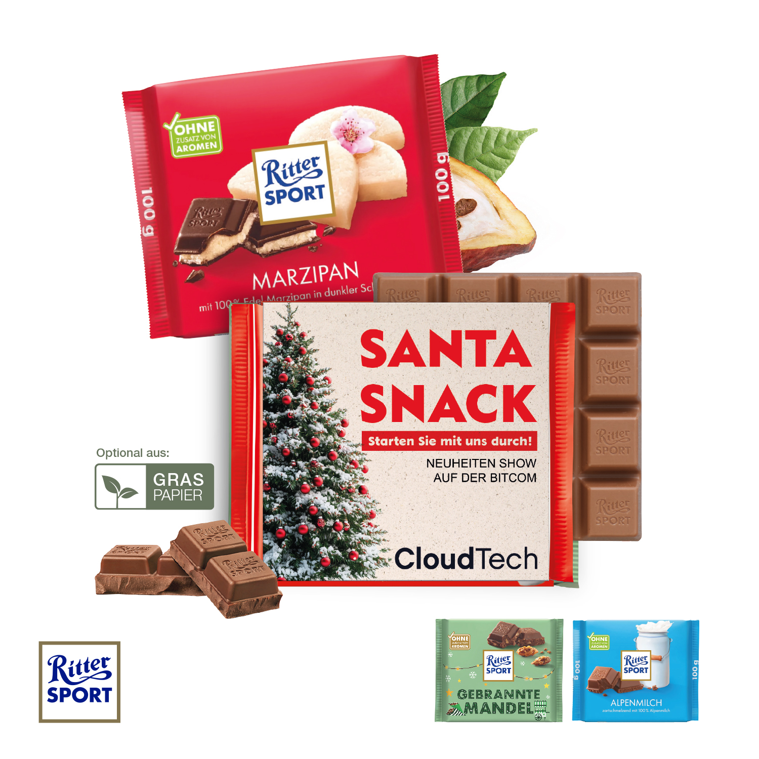 Ritter SPORT mit Werbebanderole