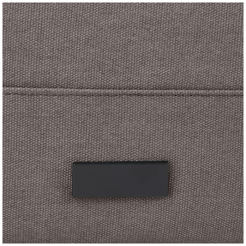 Joey 15" GRS Rolltop Laptoprucksack aus recyceltem Canvas 15 L - grau