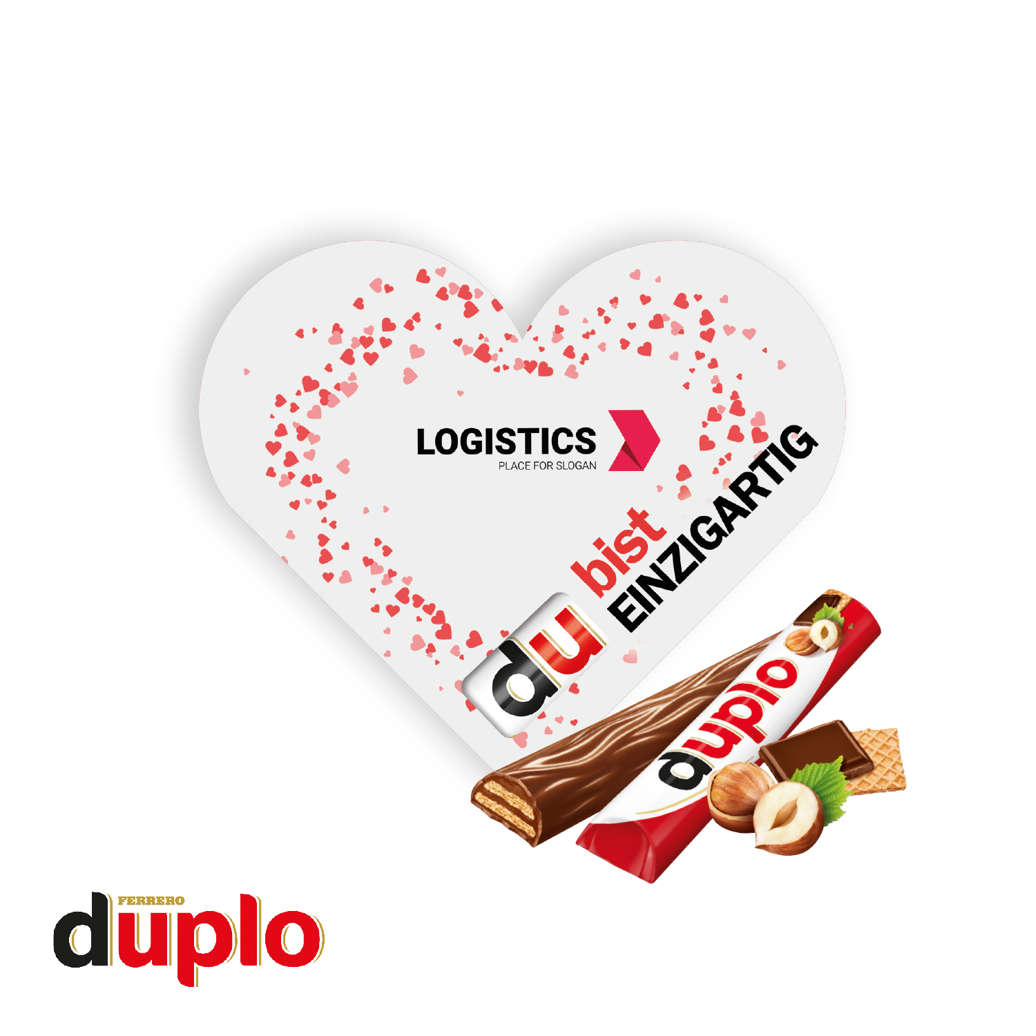 duplo Werbekarte "Herz"