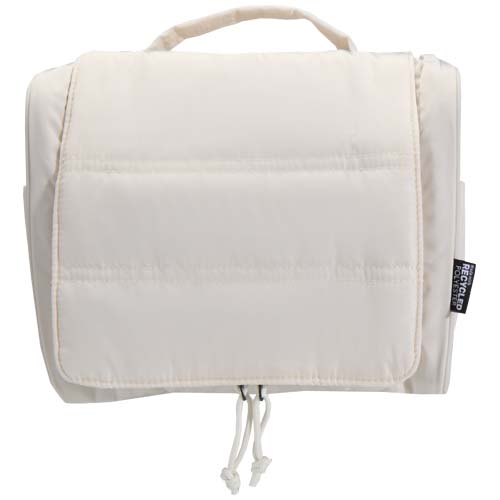 Puffer GRS recycelte aufhängbare Kulturtasche 8L - sandstone