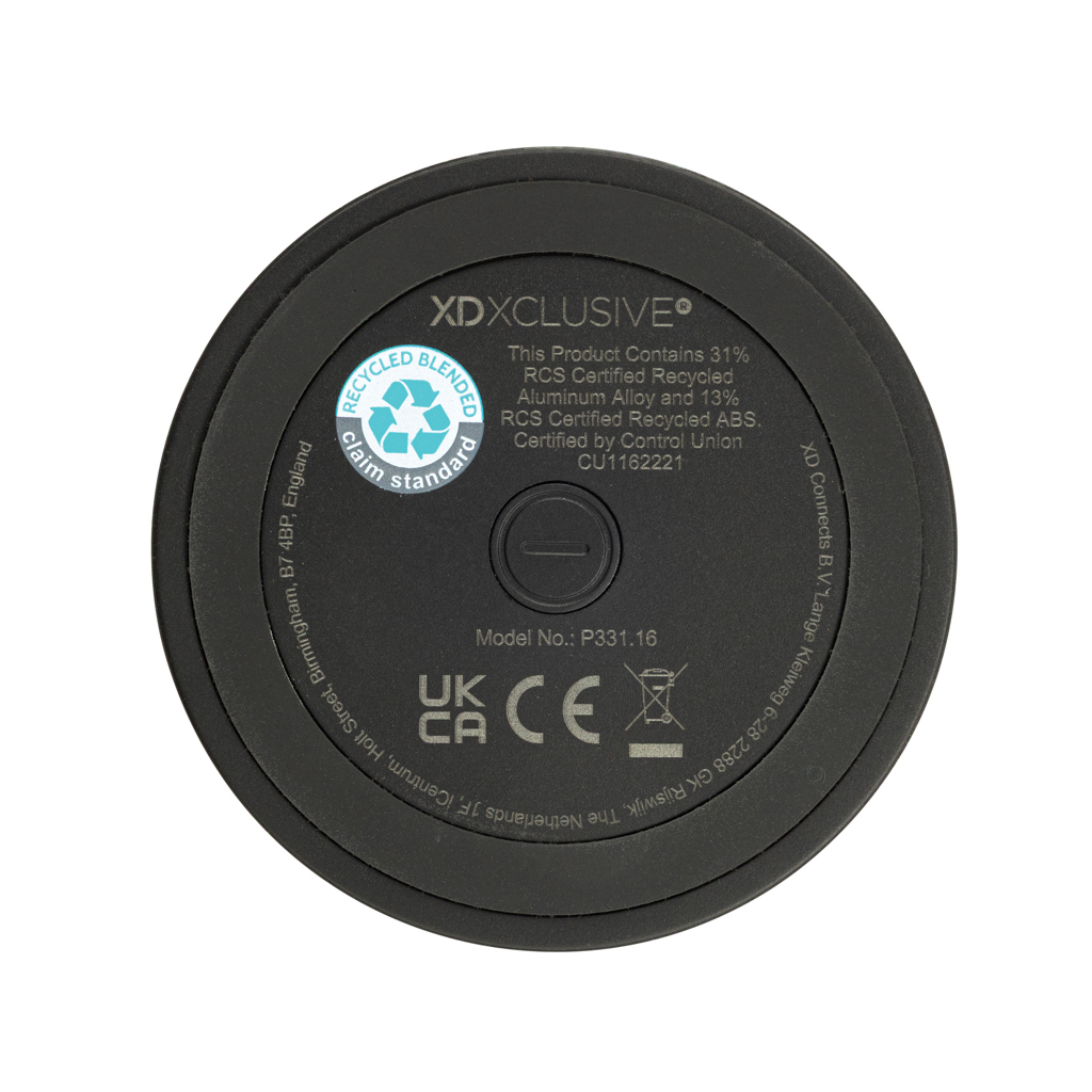 Nivio magnetischer 5W-Speaker aus RCS recyceltem Aluminium