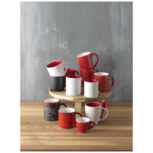 Aztec 340 ml Keramiktasse - weiss / schwarz