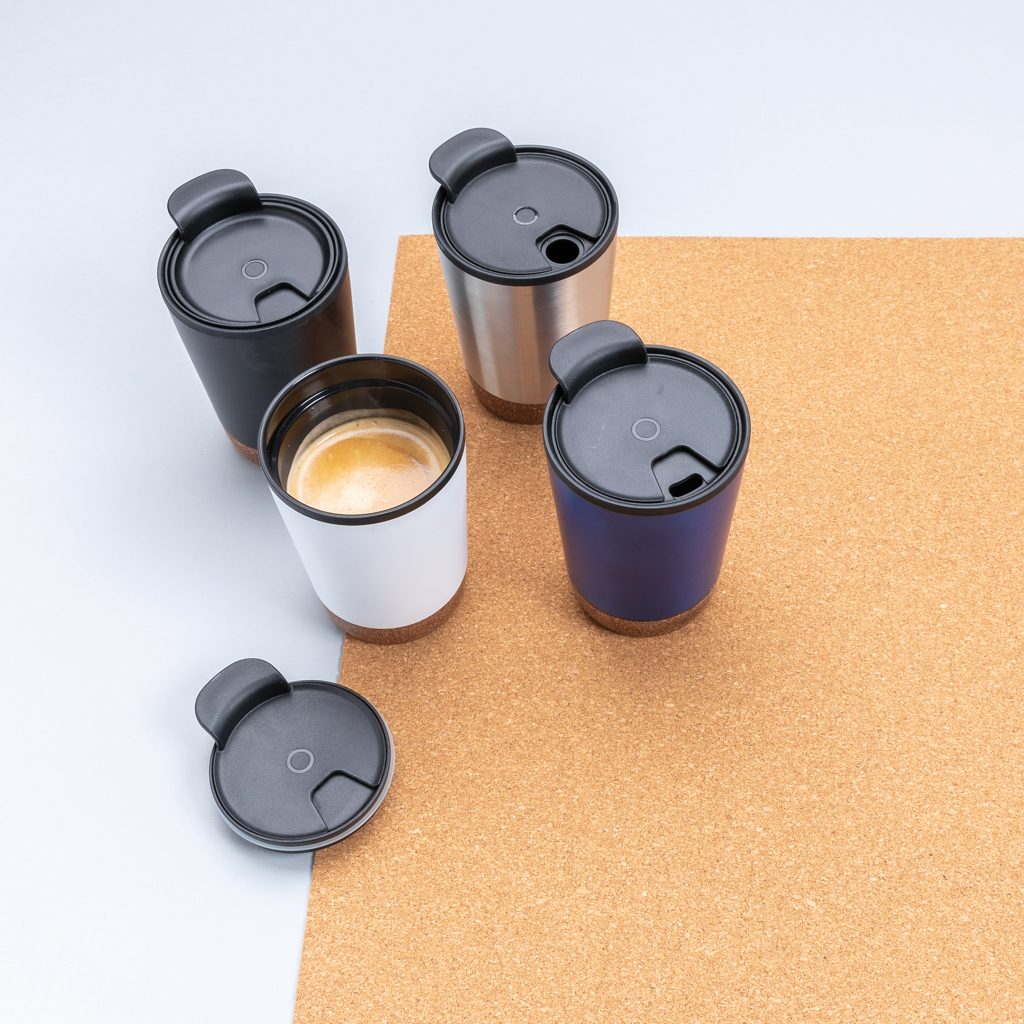 RCS recycelter Edelstahl-Kaffeebecher mit Kork