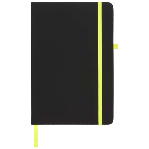 Noir A5 Notizbuch - schwarz / limone