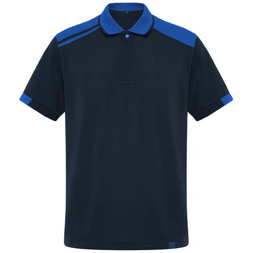 Samurai Kurzärmeliges Poloshirt mit antibakterieller Wirkung, 160 g/m2, unisex  - marineblau / royalblau / S