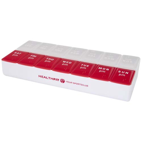 Cycle 7 Tage Tabletten Box für morgens und abends - rot