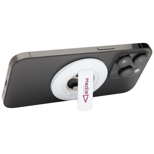 Ain Magnetische Smartphonehalterung  aus recyceltem Kunststoff mit Flaschenöffner  - weiss