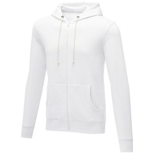 Charon 240 g/m² Herren Kapuzenpullover mit Reißverschluss - weiss / XS