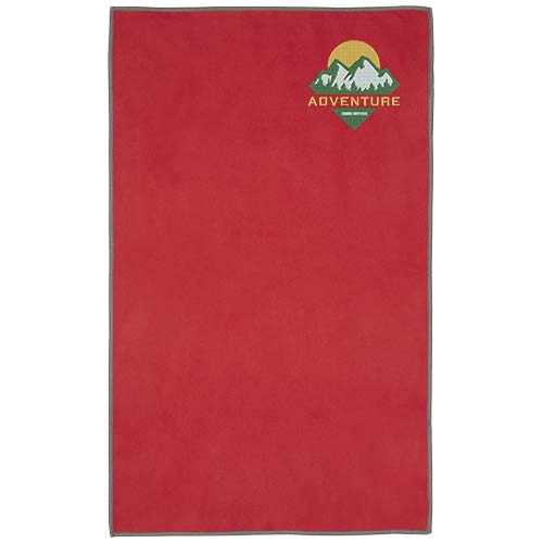 Pieter ultraleichtes und schnell trocknendes GRS Handtuch 30 × 50 cm - rot