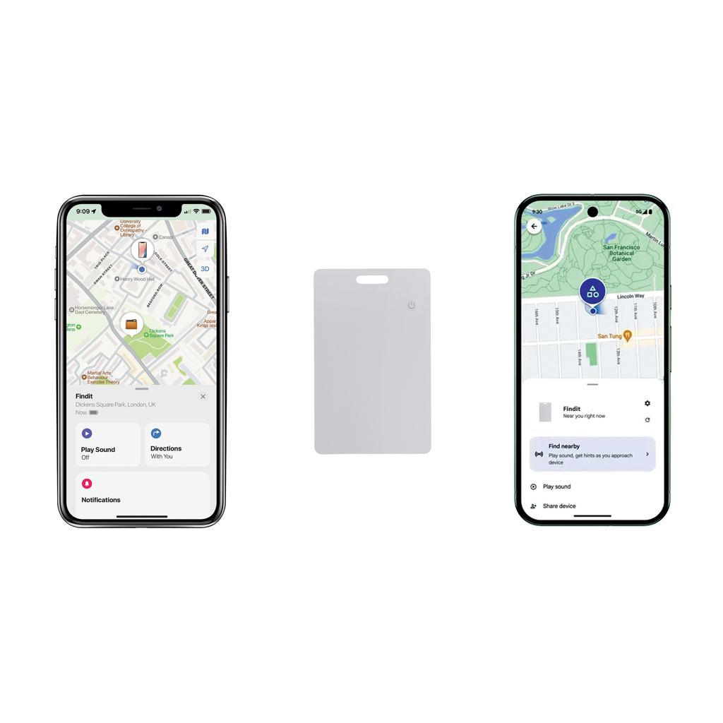 Findit Dual aufladebare RCS Ultra-Thin-Finder-Card