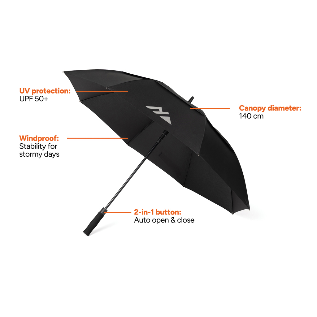 Nordic Drift Trail 27" AWARE™ RPET Sturm-Schirm mit UPF 50+