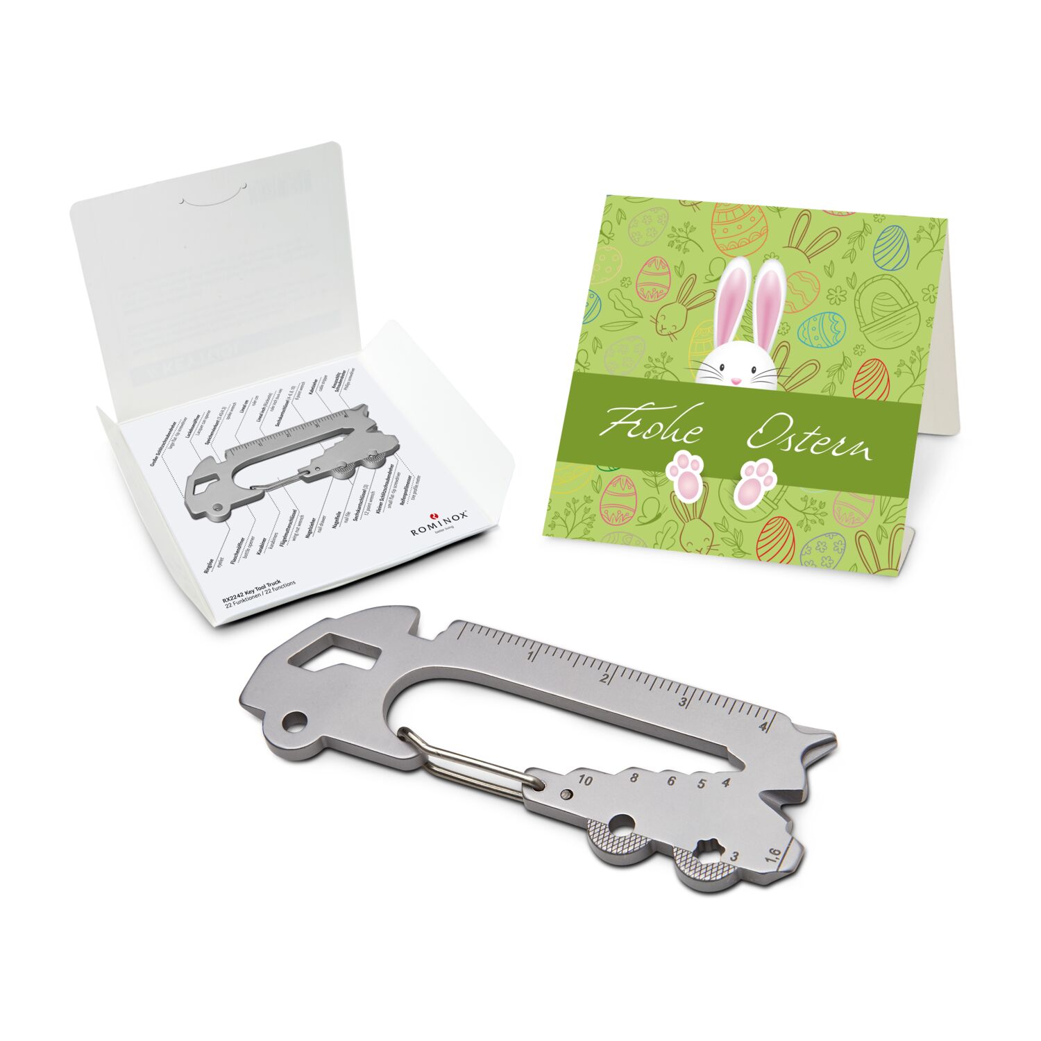 ROMINOX® Key Tool Truck (22 Funktionen) Frohe Ostern Hase