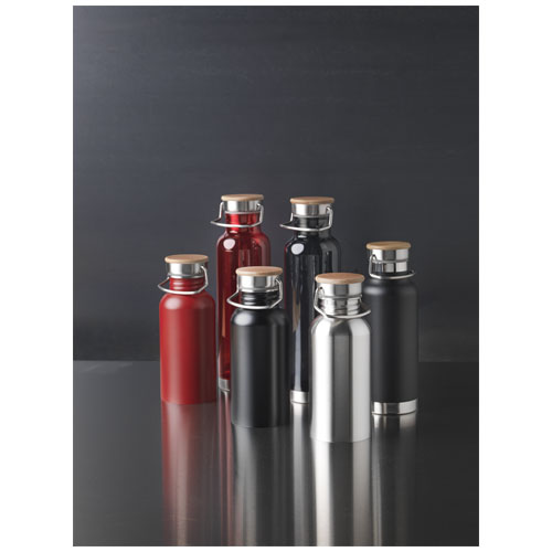 Thor 550 ml einwandige Trinkflasche aus recyceltem Edelstahl - weiss