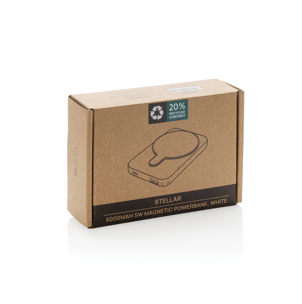 Stellar 5.000mAh 5W magnetische Powerbank aus RCS rec. ABS