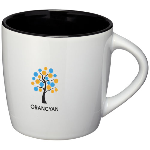 Aztec 340 ml Keramiktasse - weiss / schwarz