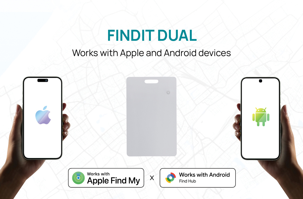 Findit Dual aufladebare RCS Ultra-Thin-Finder-Card