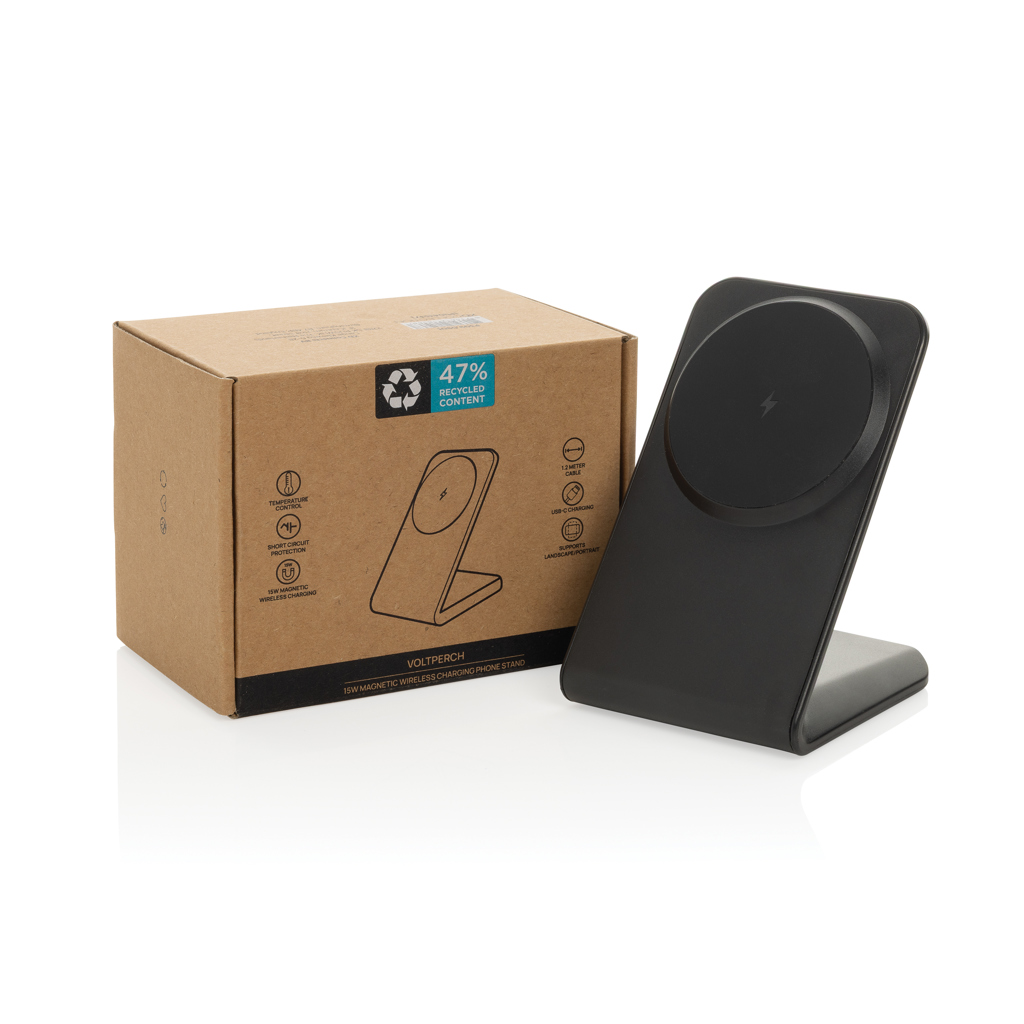 VoltPerch 15W magnetischer Wireless Charger aus RCS rec. ABS