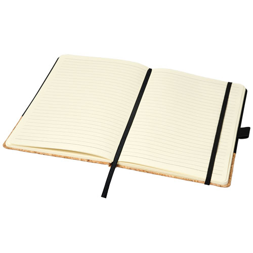 Evora A5 Notizbuch Thermo PU mit Kork - schwarz