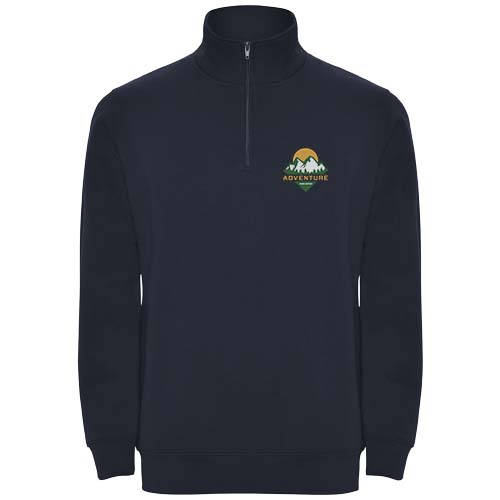 Aneto 280 g/m² Pullover mit Viertelreißverschluss - marineblau / S