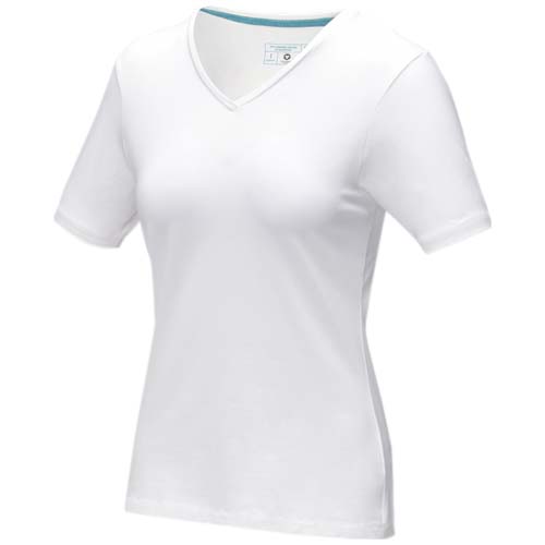 Kawartha T-Shirt für Damen mit V-Ausschnitt - weiss / XS