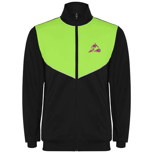 Evans 225 g/m² Trainingsanzug für Kinder - schwarz / limone / 4