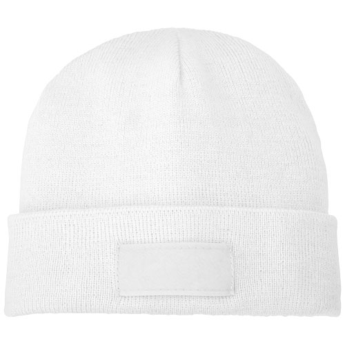 Boreas Mütze mit Aufnäher - weiss