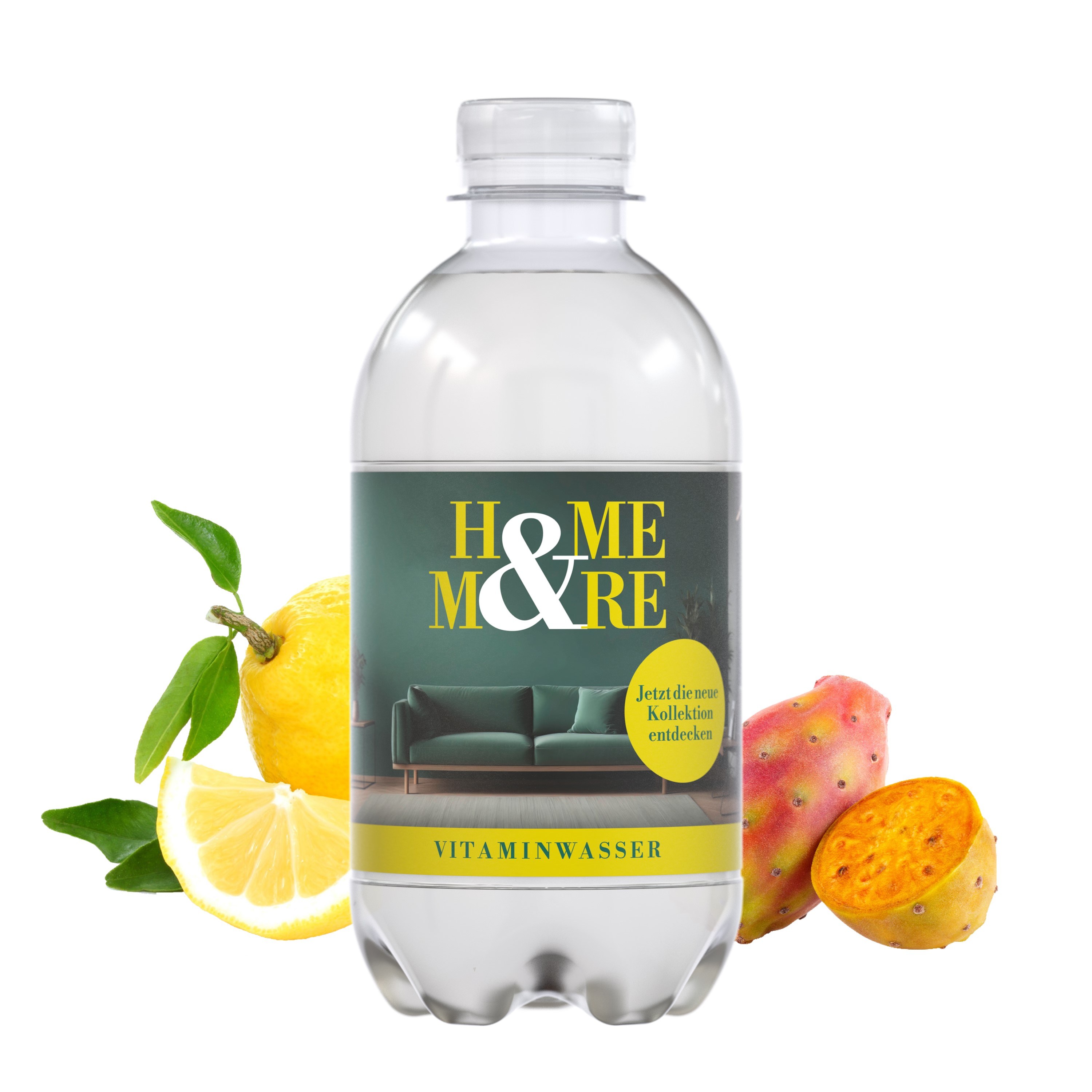 Zitrone-Kaktus Vitaminwasser, 330 ml