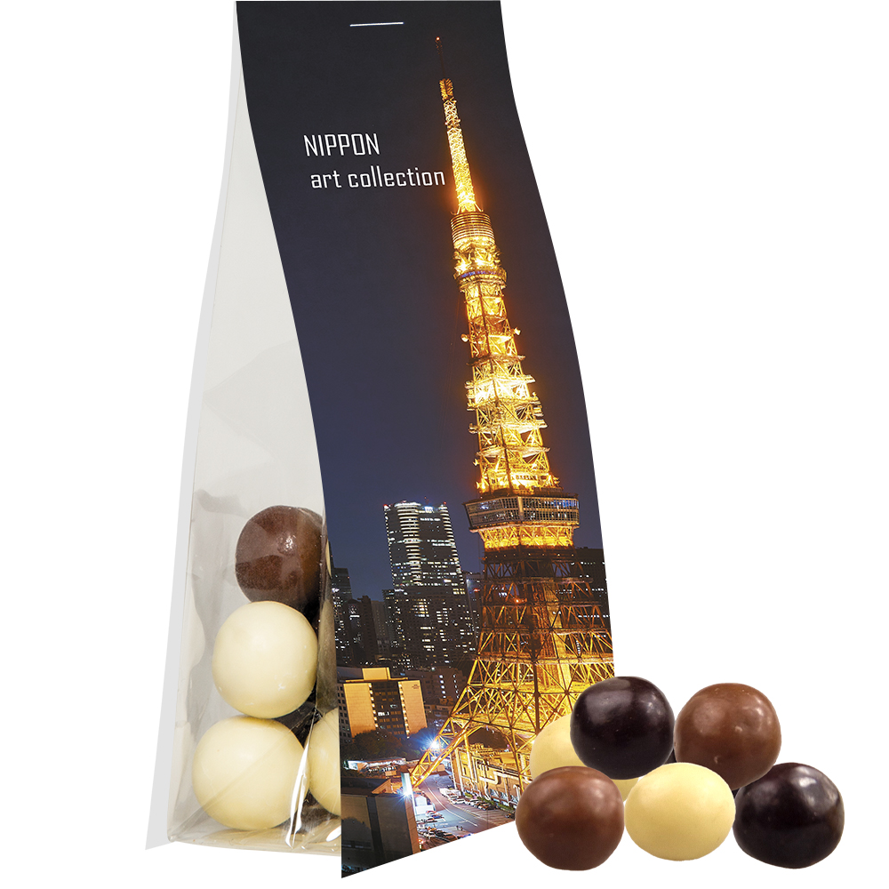 Bio Knusperkugeln-Mix, ca. 20g, Express Blockbodenbeutel mit Werbereiter