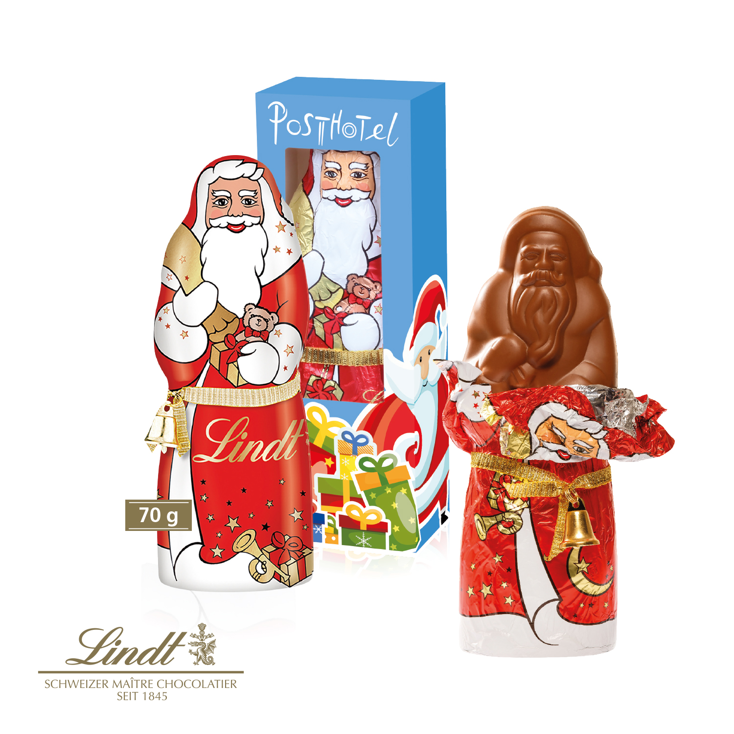 Lindt Weihnachtsmann mit Glöckchen, 70 g