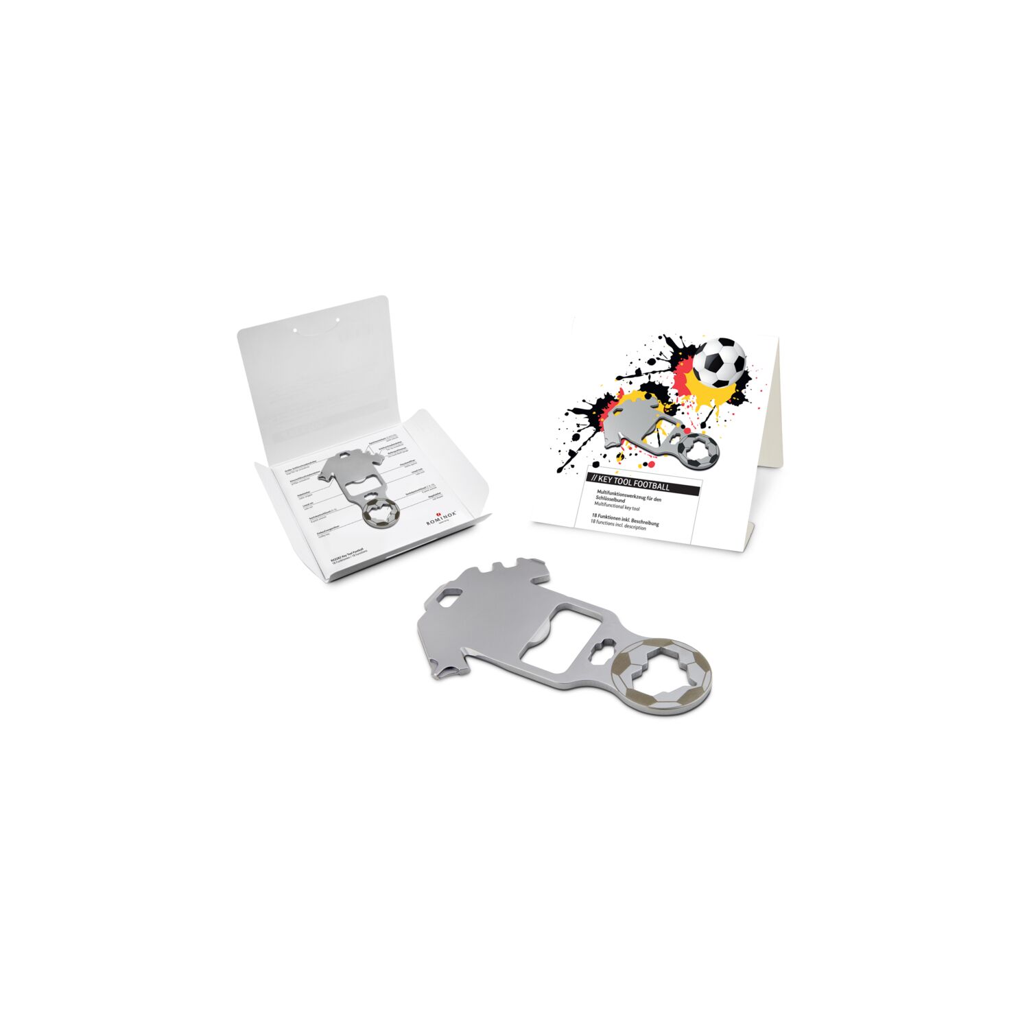 ROMINOX® Key Tool Football (18 Funktionen) Deutschland Fußballfan