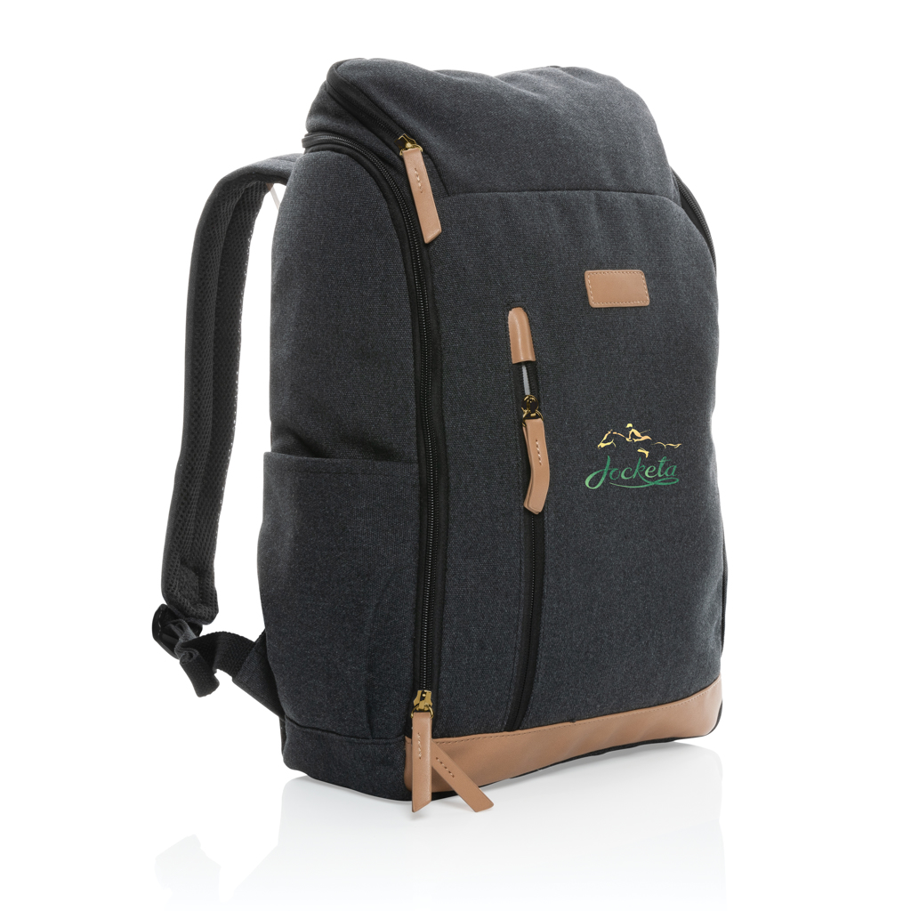 Impact AWARE™ 16 oz. r recyceltem canvas 15" Laptop-Rucksack