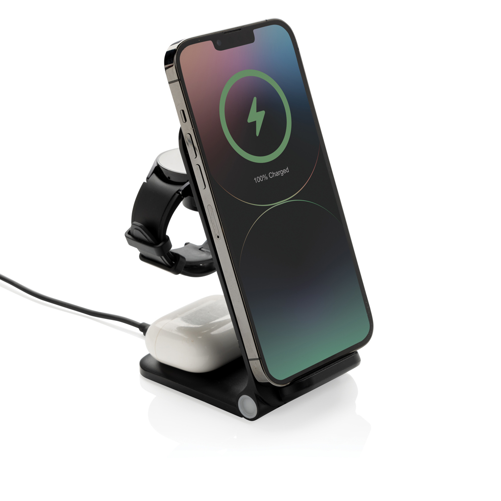 Powerpal 3-in-1 15W-Ladegerät aus RCS recyceltem Kunststoff