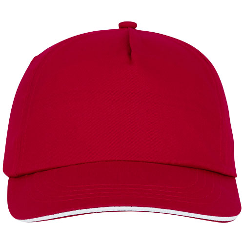 Styx 175 g/m² Kappe mit 5 Segmenten und Sandwichschirm - rot
