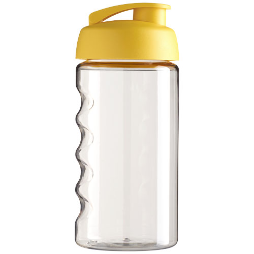 H2O Active® Bop 500 ml Sportflasche mit Klappdeckel - transparent / gelb
