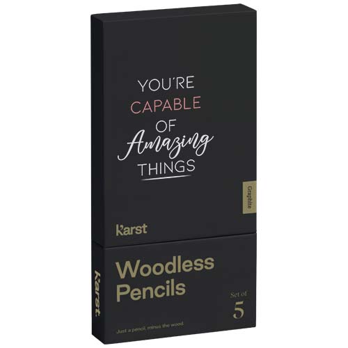 Karst® 5er-Pack 2B holzlose Graphitstifte